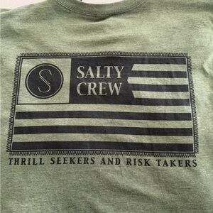 Salty Crew Olive Logo Tee